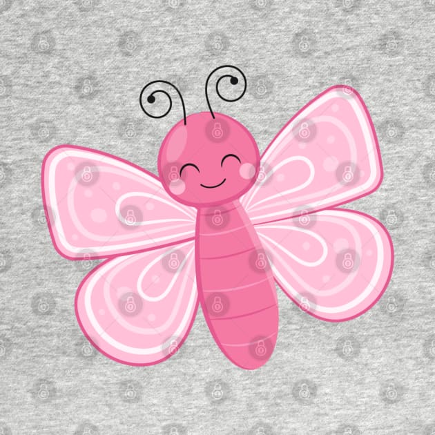 Pink Cute Butterfly by Animal Specials